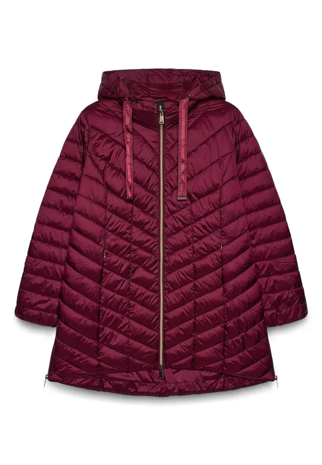 Fiorella Rubino Piumini Piumino lightweight lungo taglia 50 Plus chevron
