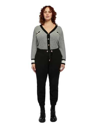 Fiorella Rubino Pantaloni Joggers XL Plus in scuba crêpe
