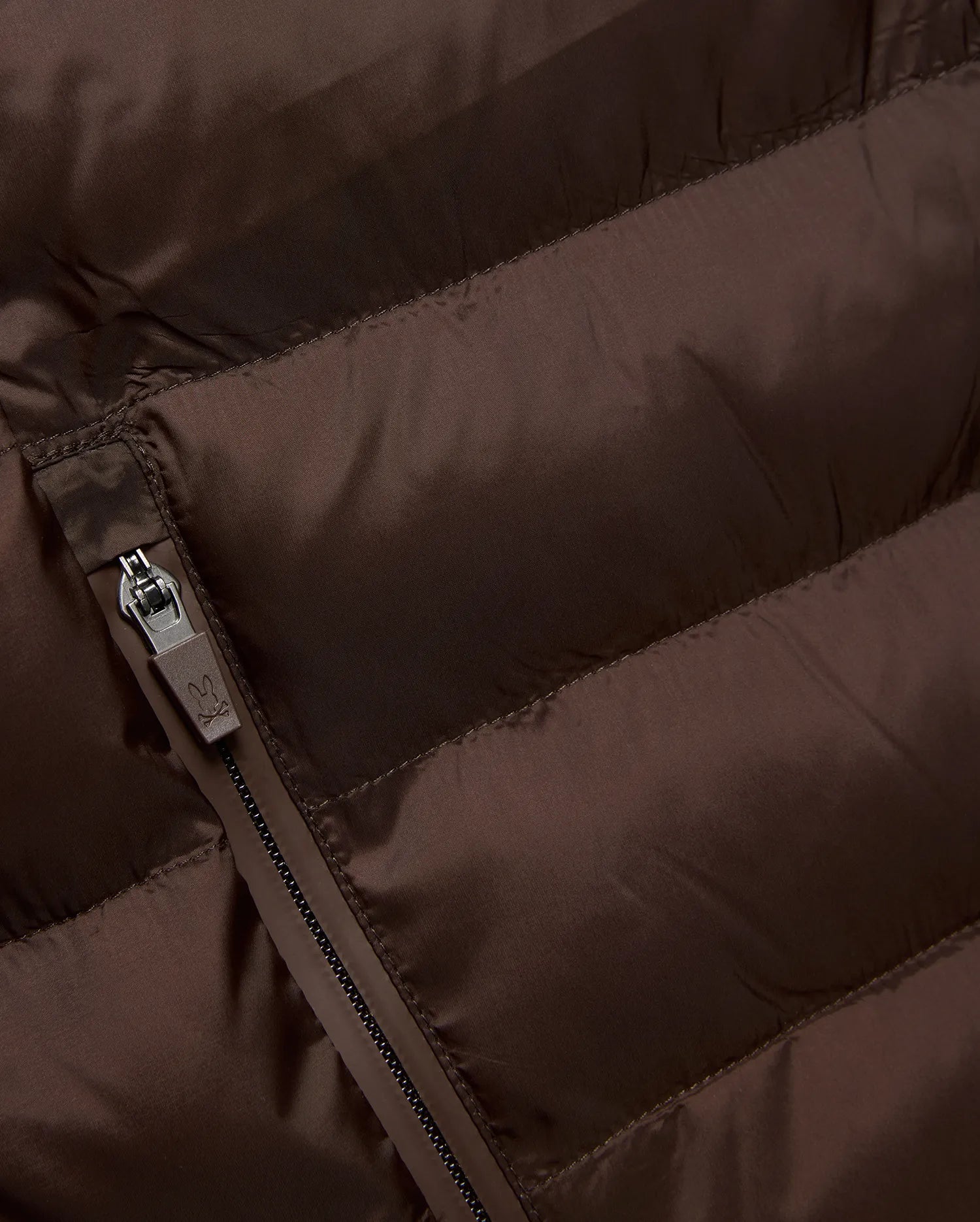 Psycho Bunny Jackets Emerik giacca piumino con cappuccio marrone regular nylon