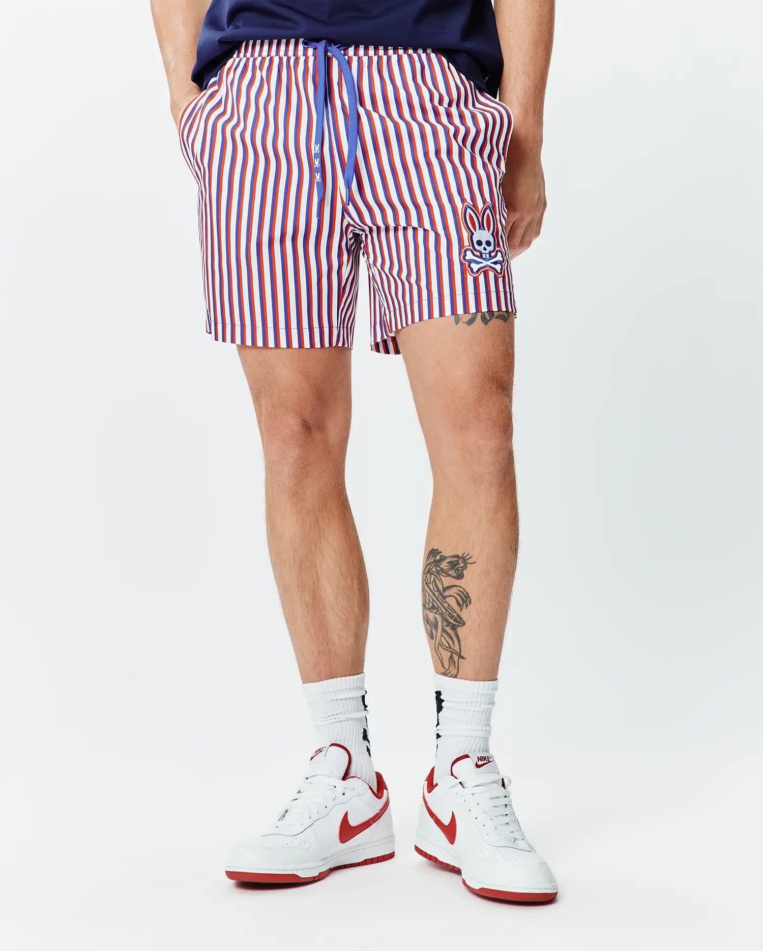 Psycho Bunny Men's Swimwear John Swim Trunk costume 100 White