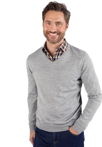 Damart Prêt-à-porter Maglione classico uomo scollo a V con lana