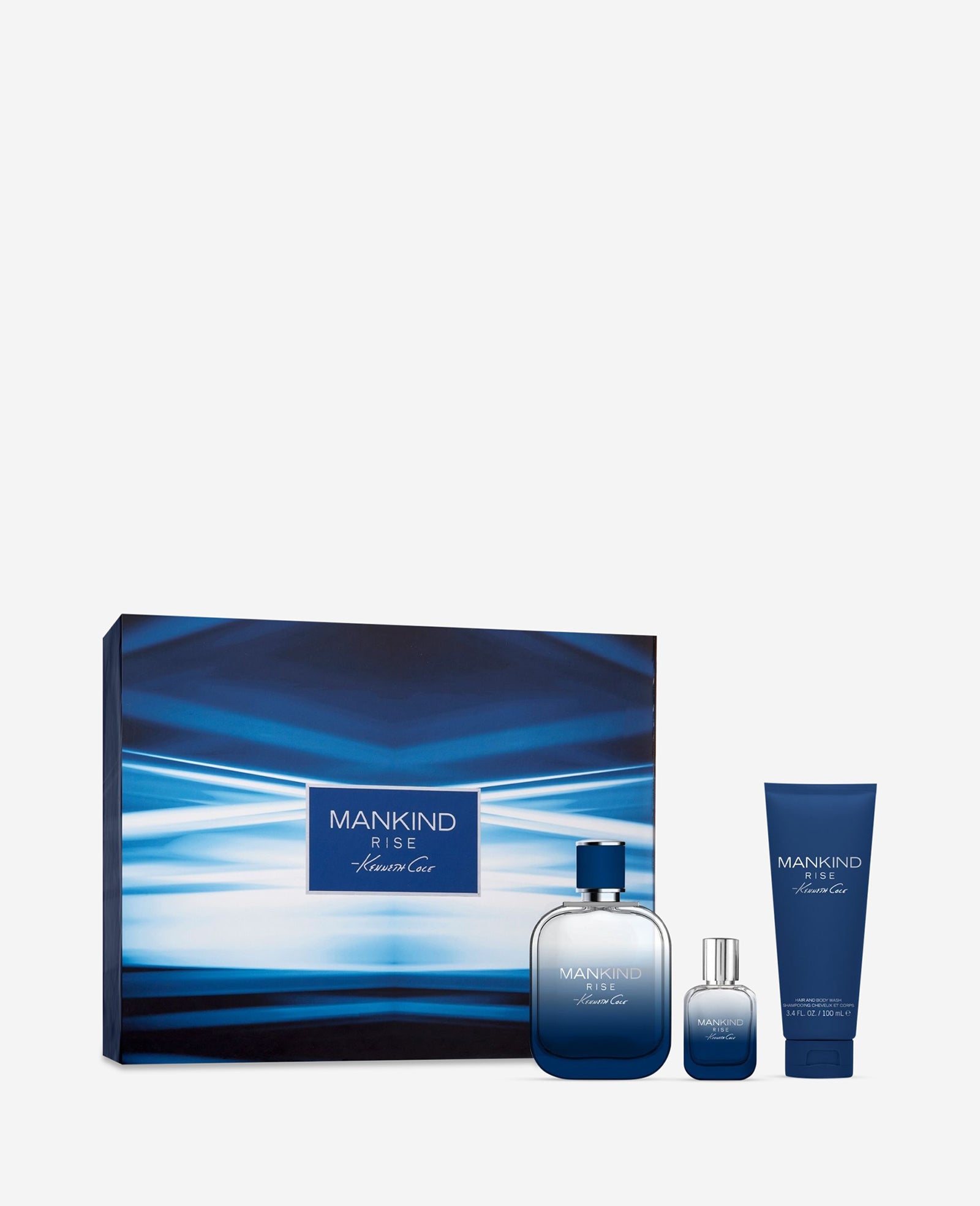 Kenneth Cole Reaction Fragrance Mankind Rise Eau de Toilette set regalo 3 pezzi legnoso ambrato
