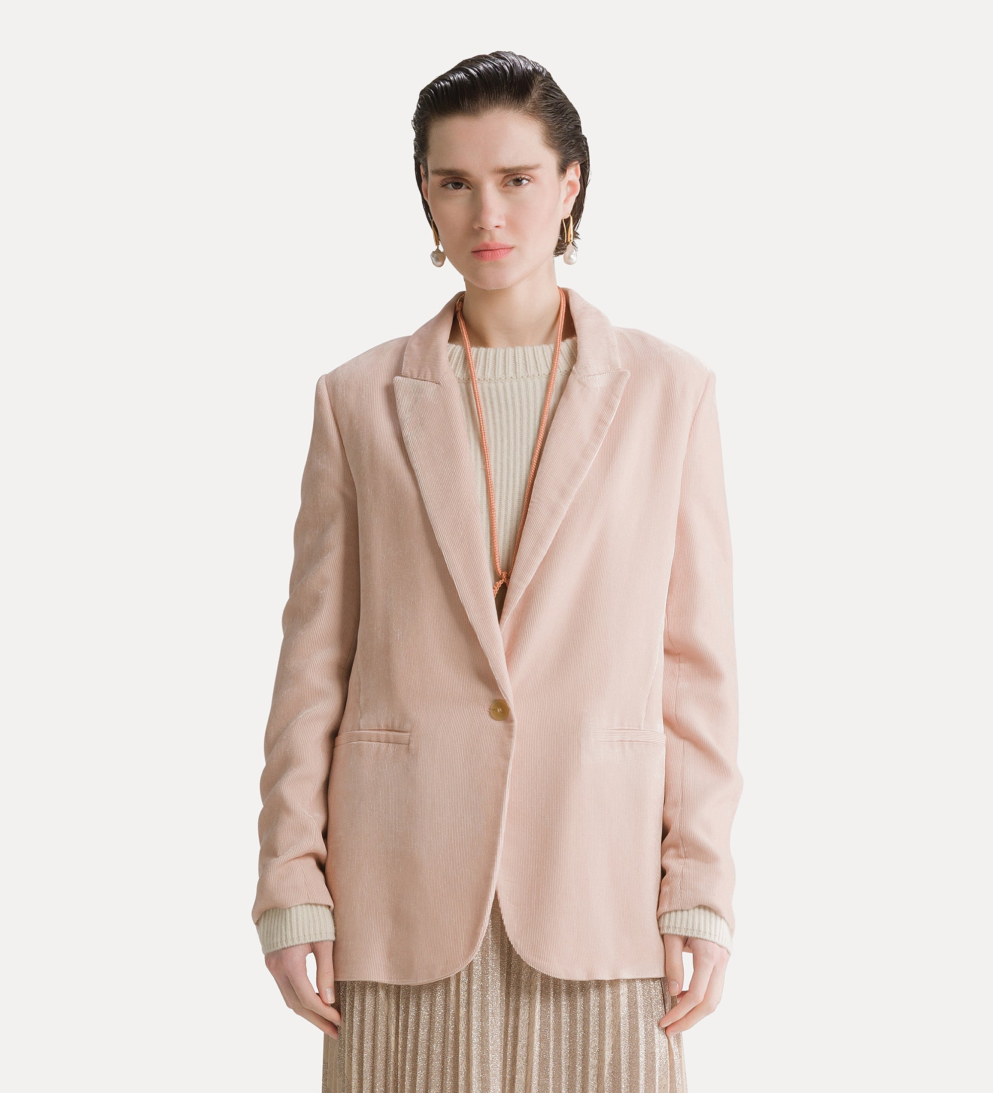 Forte giacche Pinwale Corduroy Blazer Loto blazer in velluto a coste