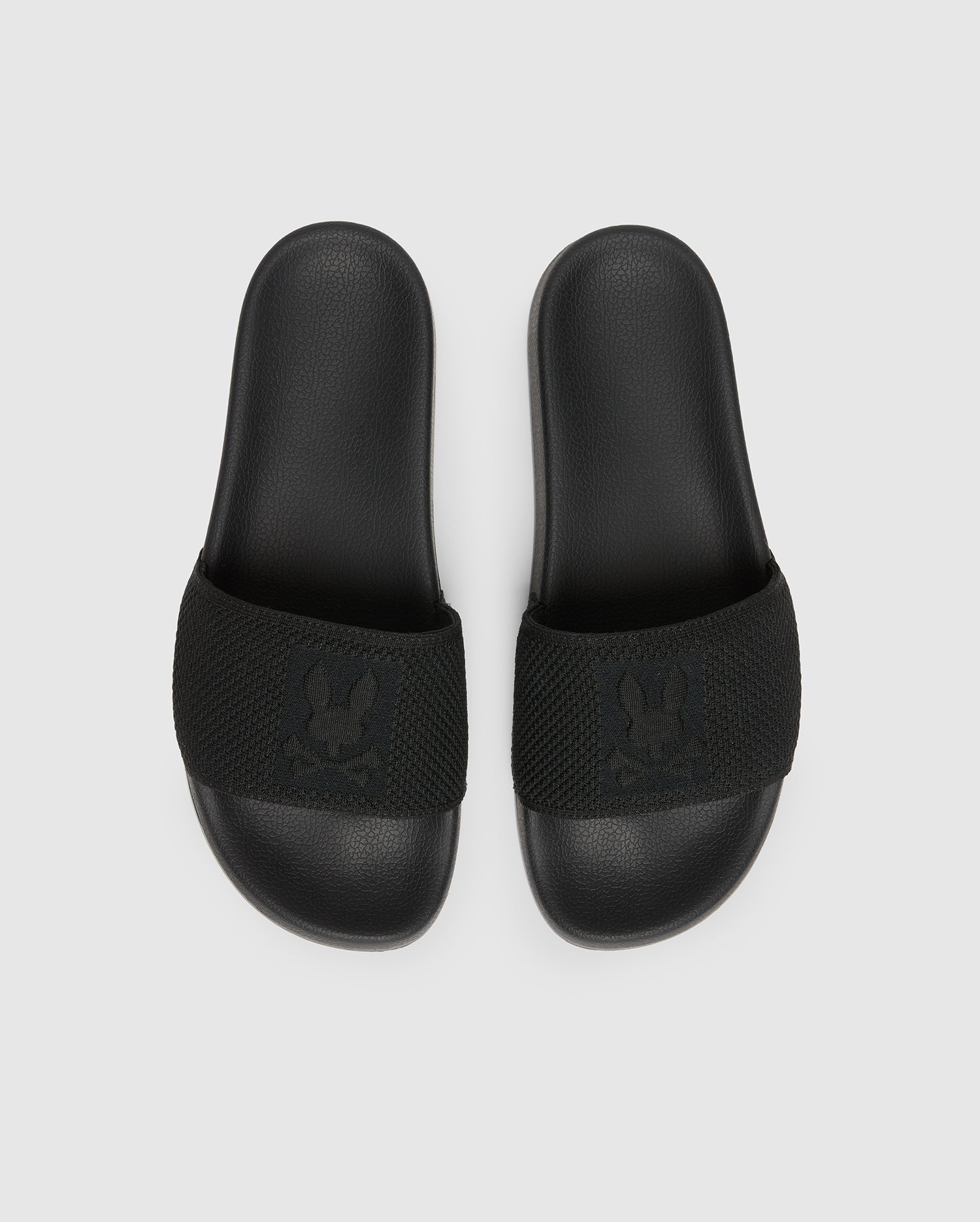 Psycho Bunny Accessories B6A474F200 ciabatte 001 Black 7-13 in maglia
