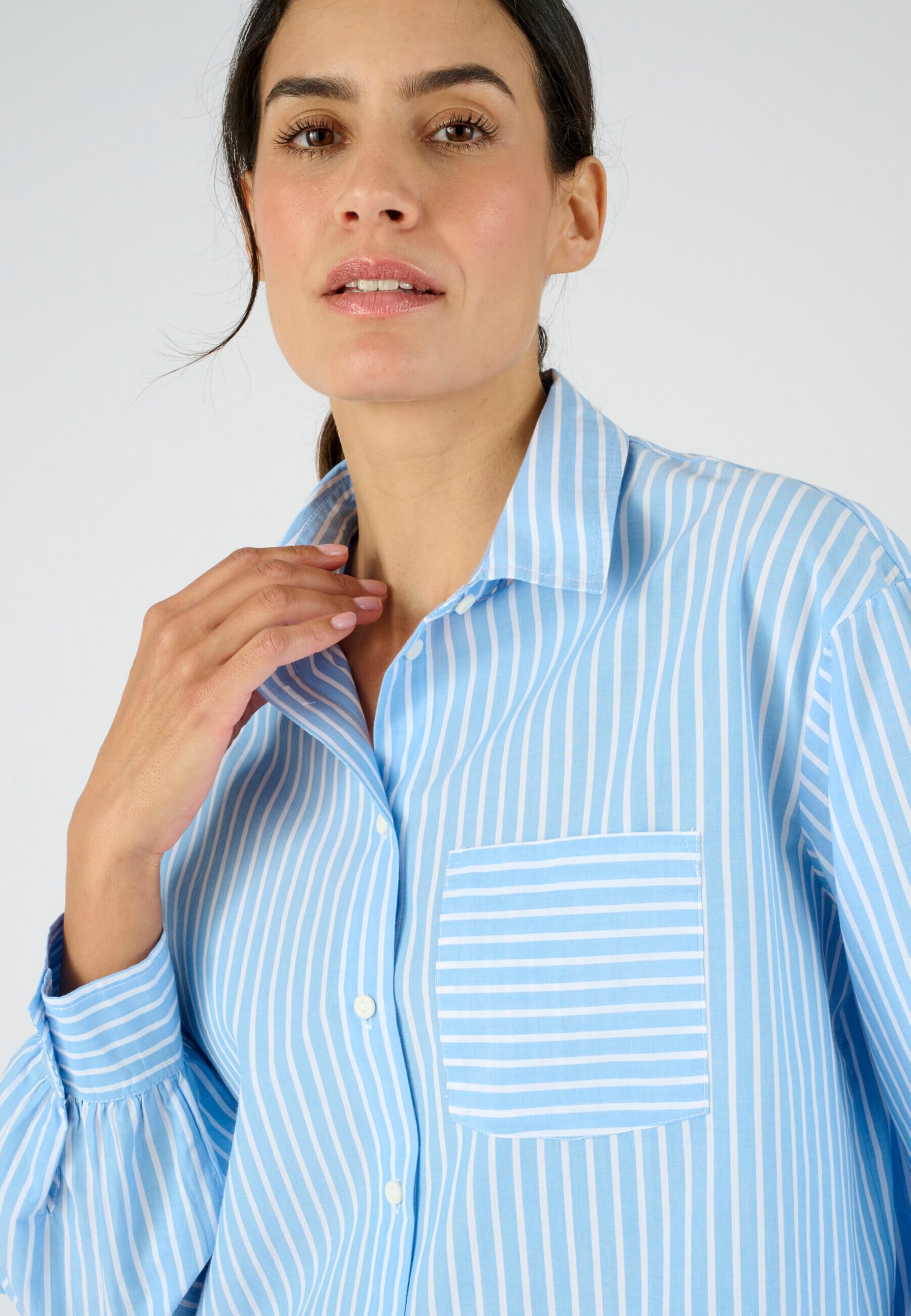 Damart Prêt-à-porter Camicia Donna Blu 56 cotone biologico
