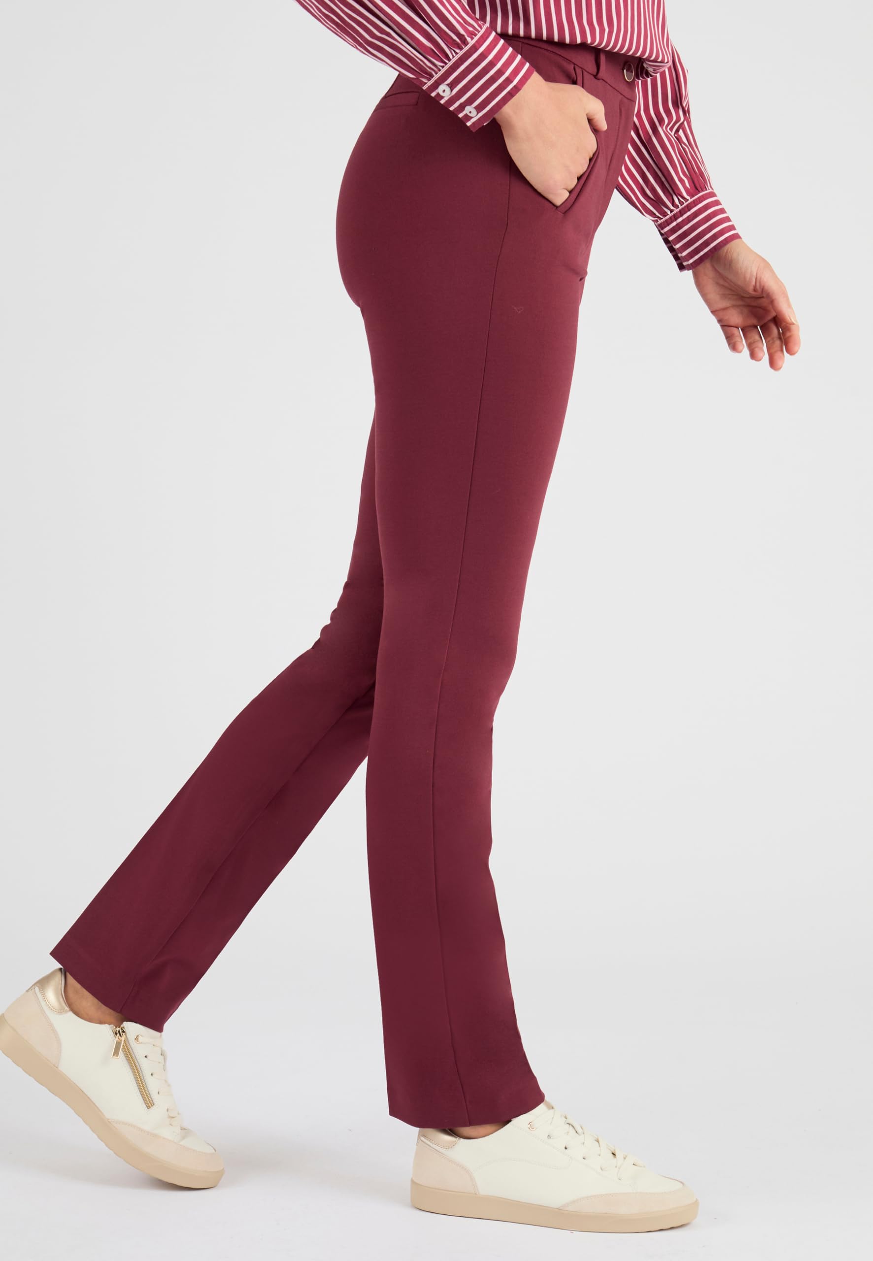 Damart Prêt-à-porter Pantaloni maglia Milano bi-Stretch Donna Nero 56