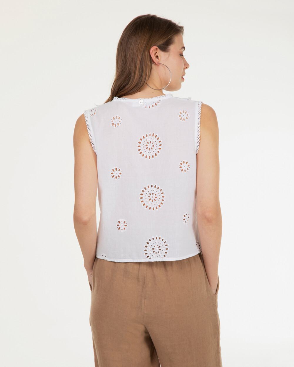 Markup Donna Camicie & Bluse Camicia smanicata pizzo sangallo camicia