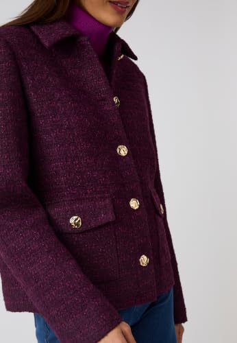 Damart Prêt-à-porter Giacca donna effetto tweed corta foderata