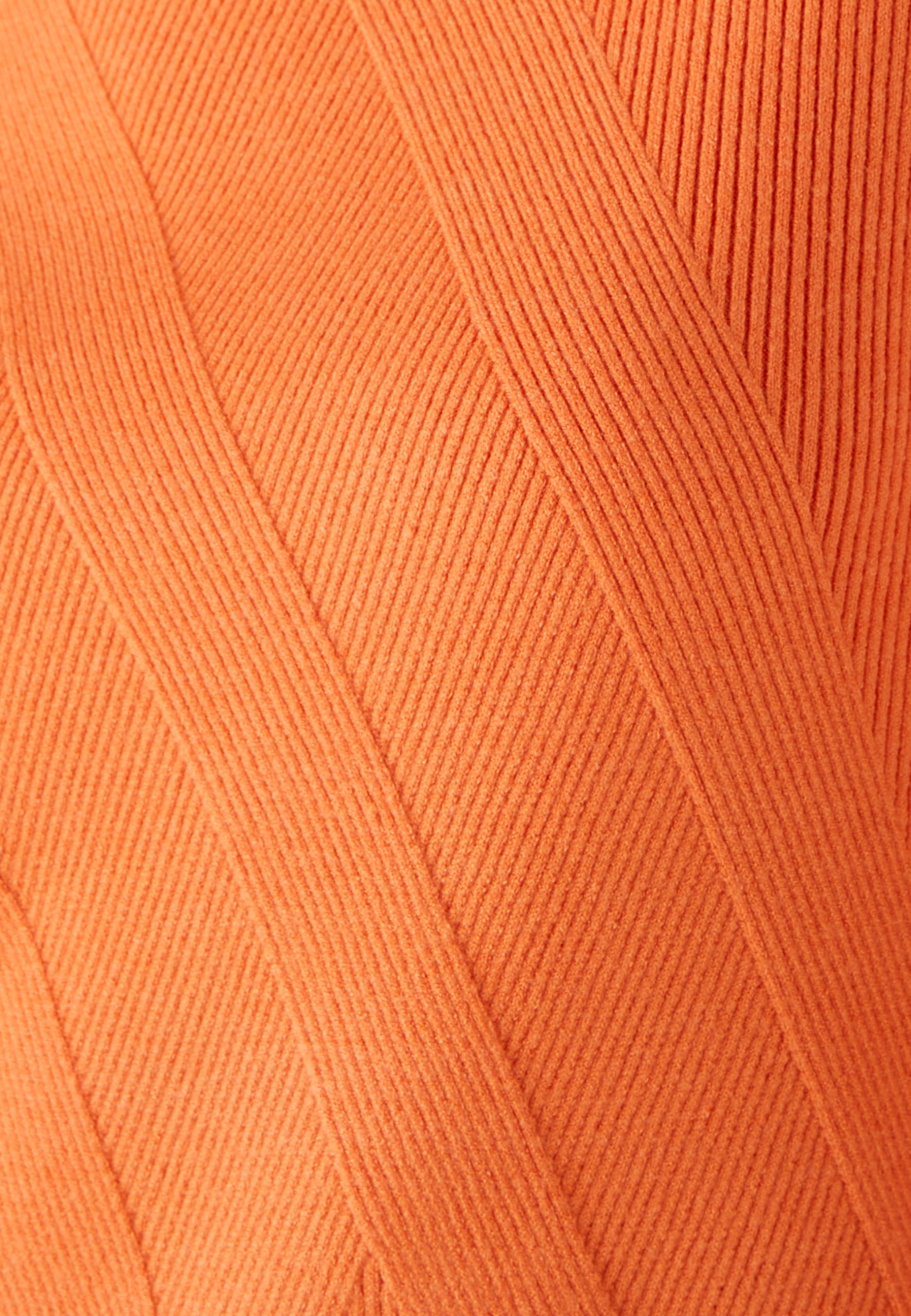 Damart Prêt-à-porter Gioco Di Costole Fantasia maglione arancio albicocca 48