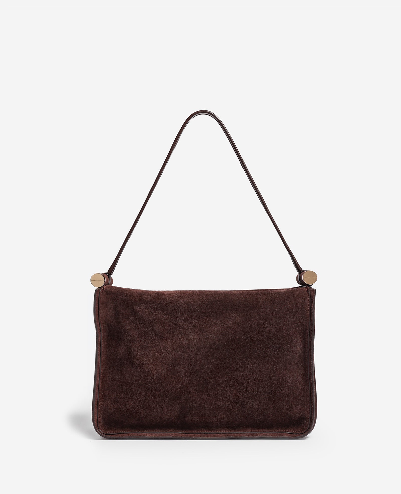 Kenneth Cole Reaction Highline Large Suede Top Handle Shoulder Bag borsa a spalla cioccolato