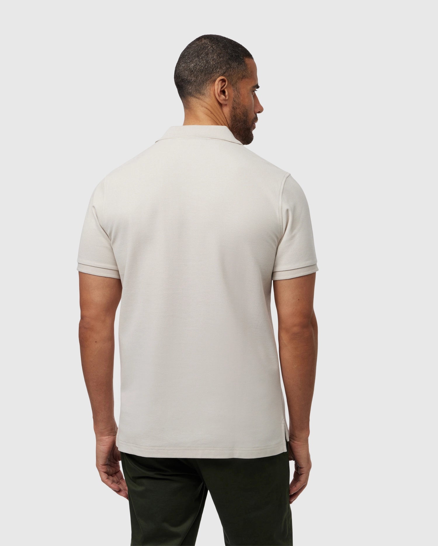 Psycho Bunny Men's Polos MENS CLASSIC PIQUE POLO SHIRT B6K001B200 polo Natural Linen