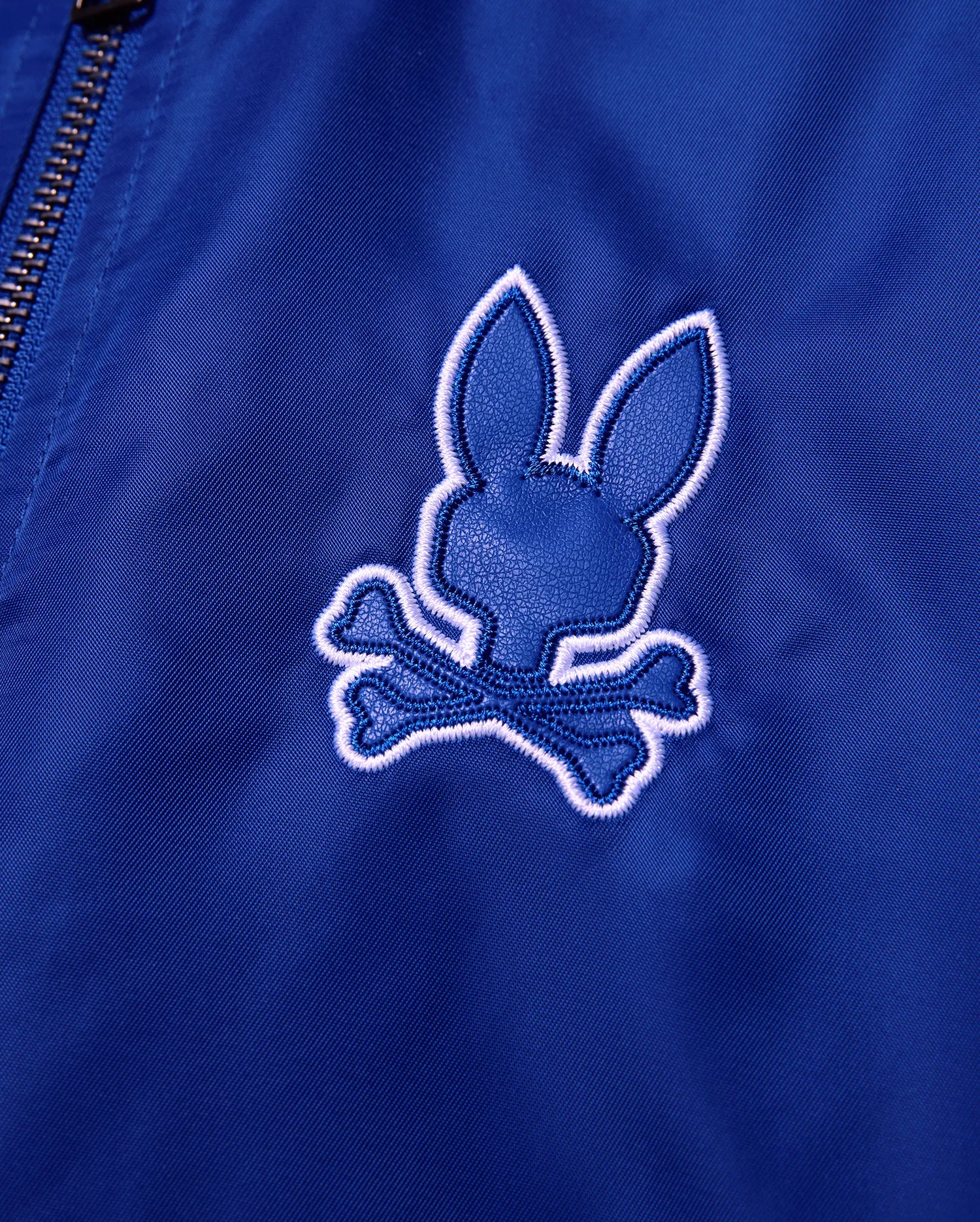 Psycho Bunny Kids Outerwear Nathaniel Satin Coach Jacket giacca blu satinata