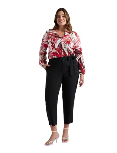 Fiorella Rubino Pantaloni in Viscosa LENZING™ ECOVERO™ neri 50 Plus