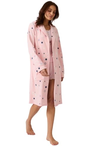 Damart Homewear Thermolactyl Accappatoio donna rosa stampato