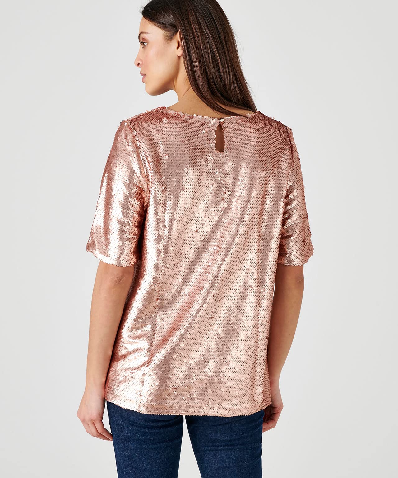 Damart Prêt-à-porter camicetta con paillettes donna