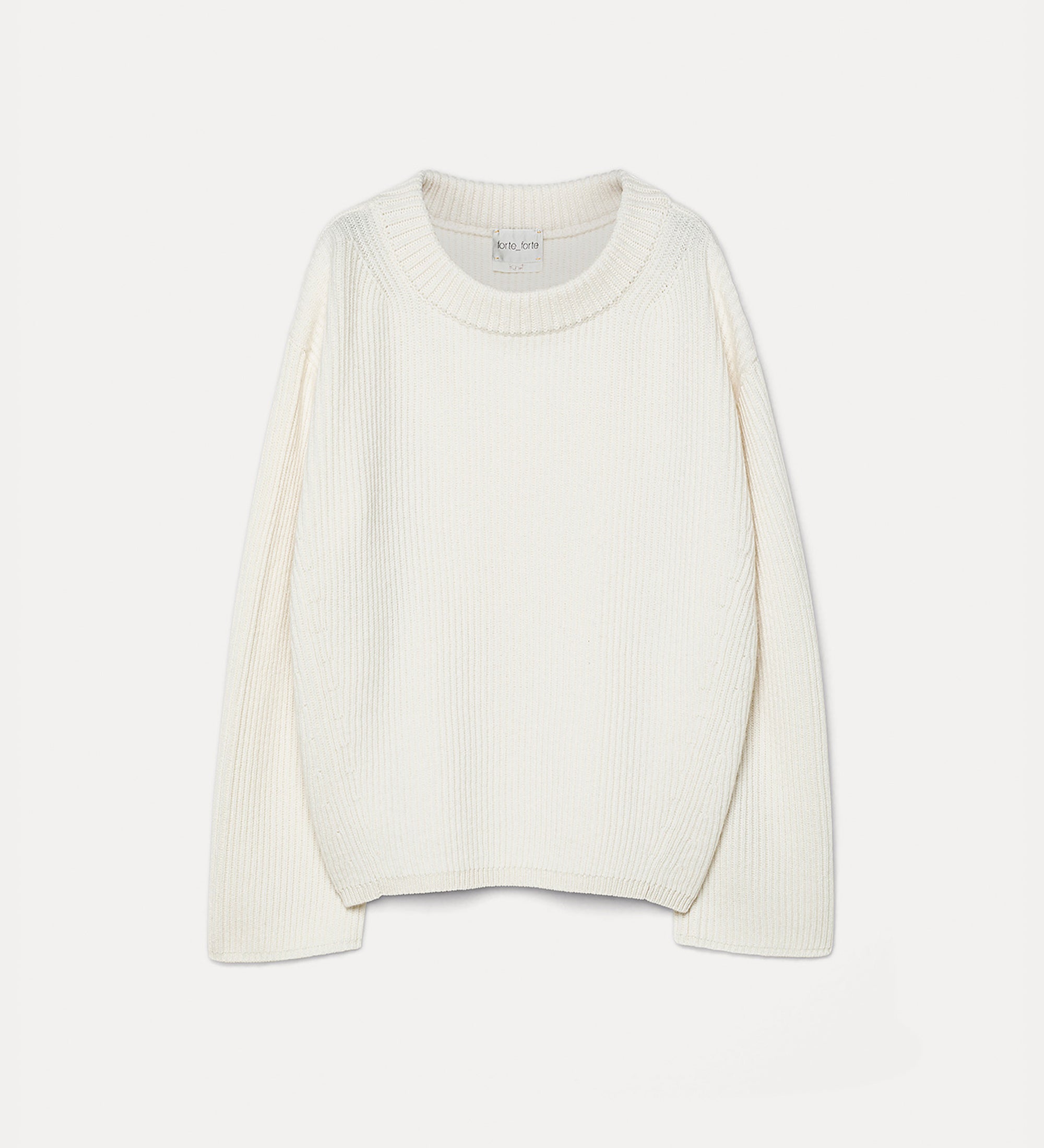 Forte maglieria Wool and Ribbed Knit Jumper Pure pure maglione in lana e cashmere