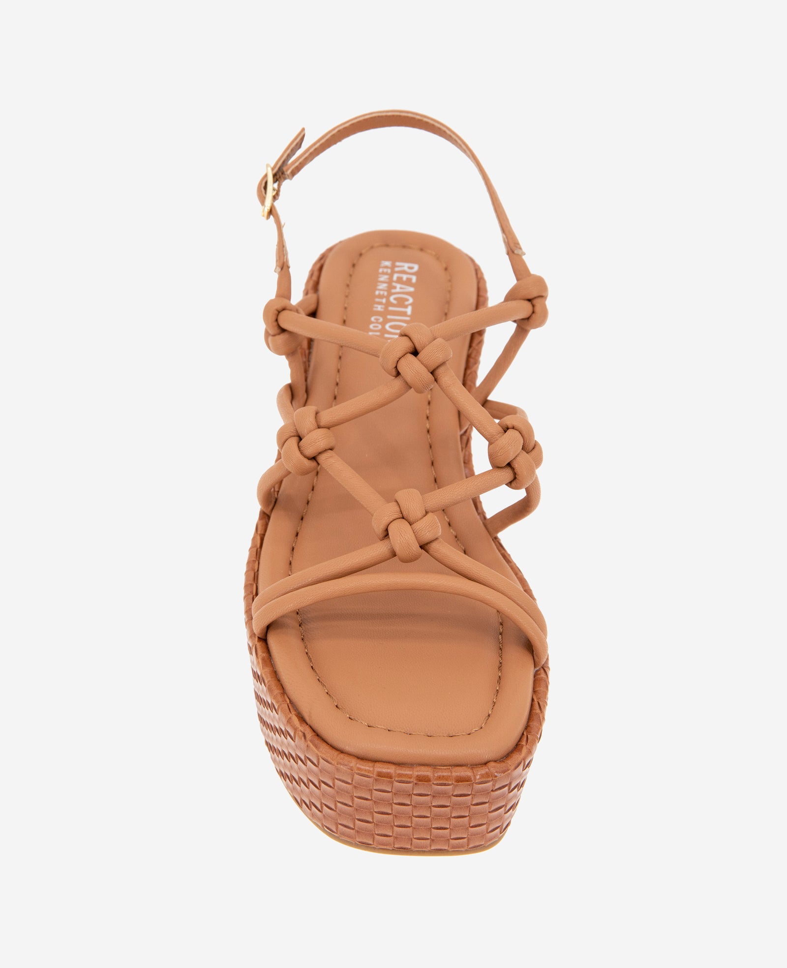 Kenneth Cole Reaction Shoes Essa Woven Platform sandali ruggine