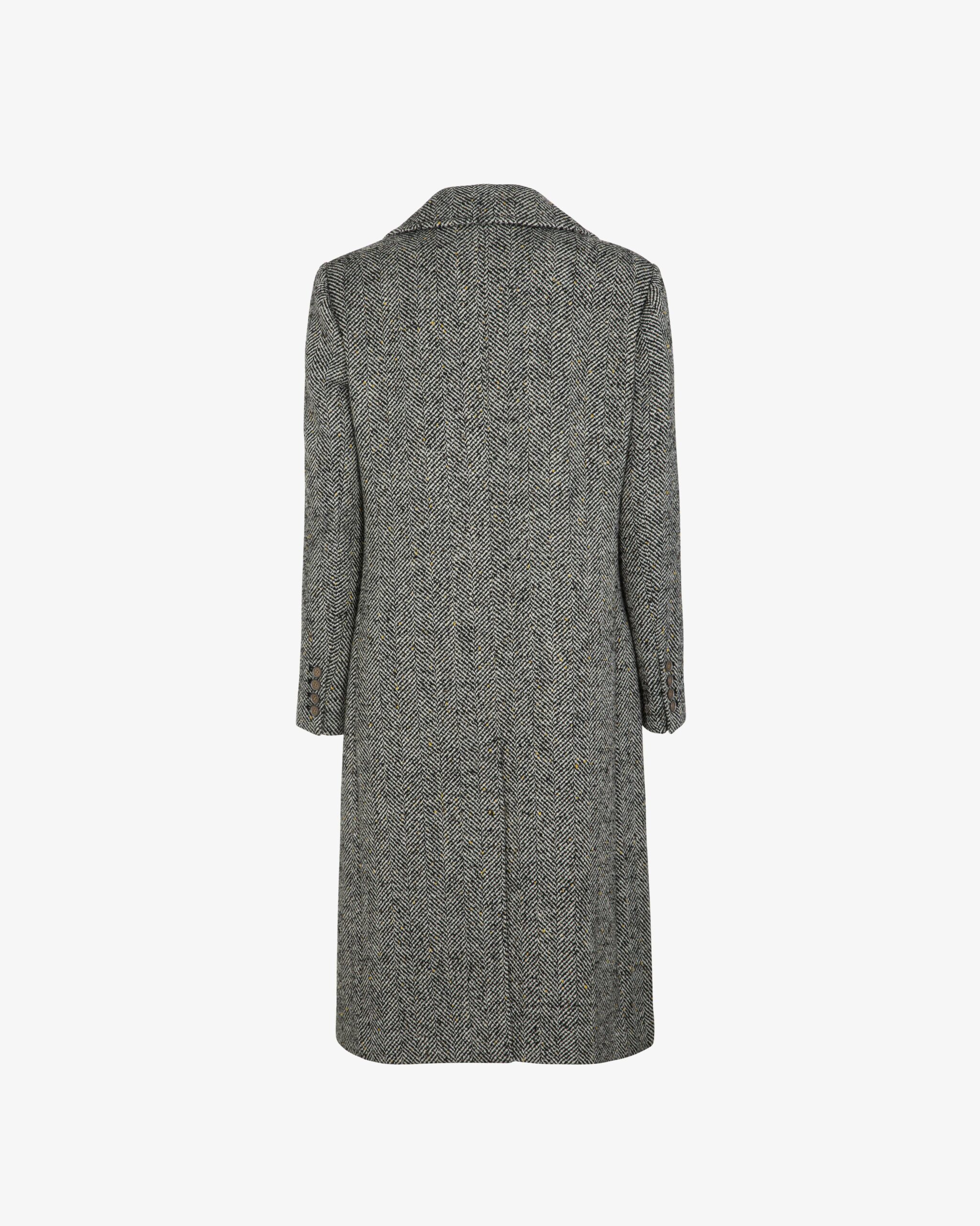 Markup Donna Cappotti Cappotto lungo monopetto in tessuto spigato