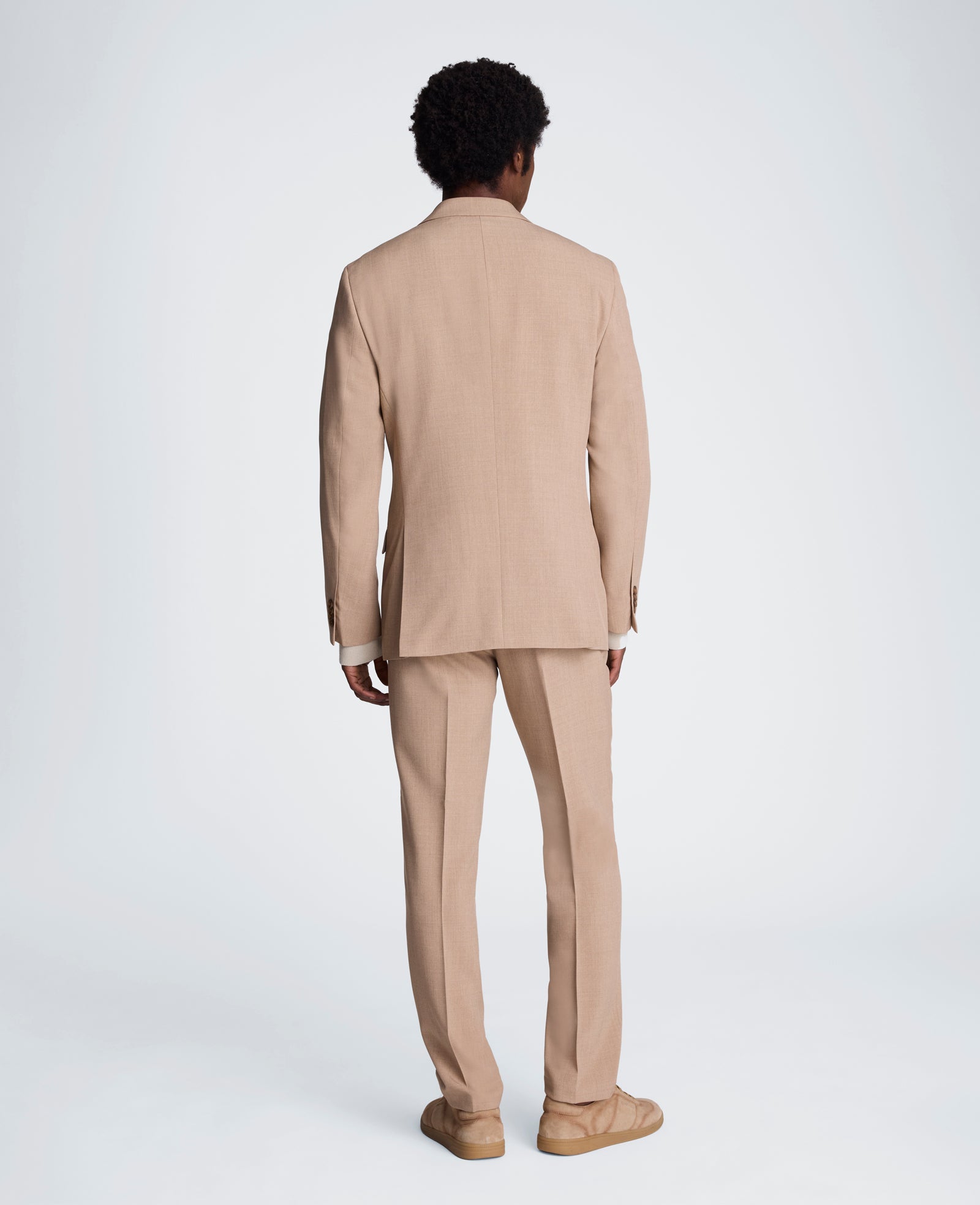 Kenneth Cole Reaction Clothing Ready Flex Slim Fit Nested Suit completo slim beige