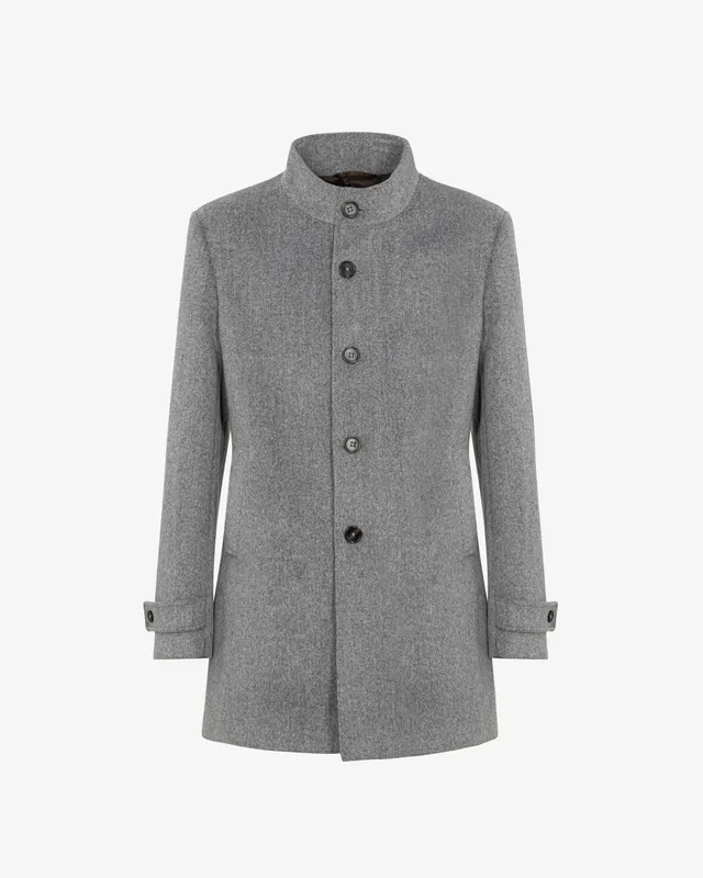 Markup Uomo Cappotti Cappotto collo lupetto panno