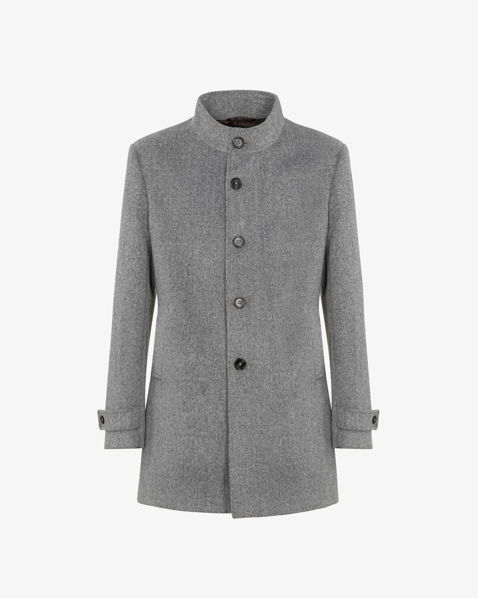 Markup Uomo Cappotti Cappotto collo lupetto panno