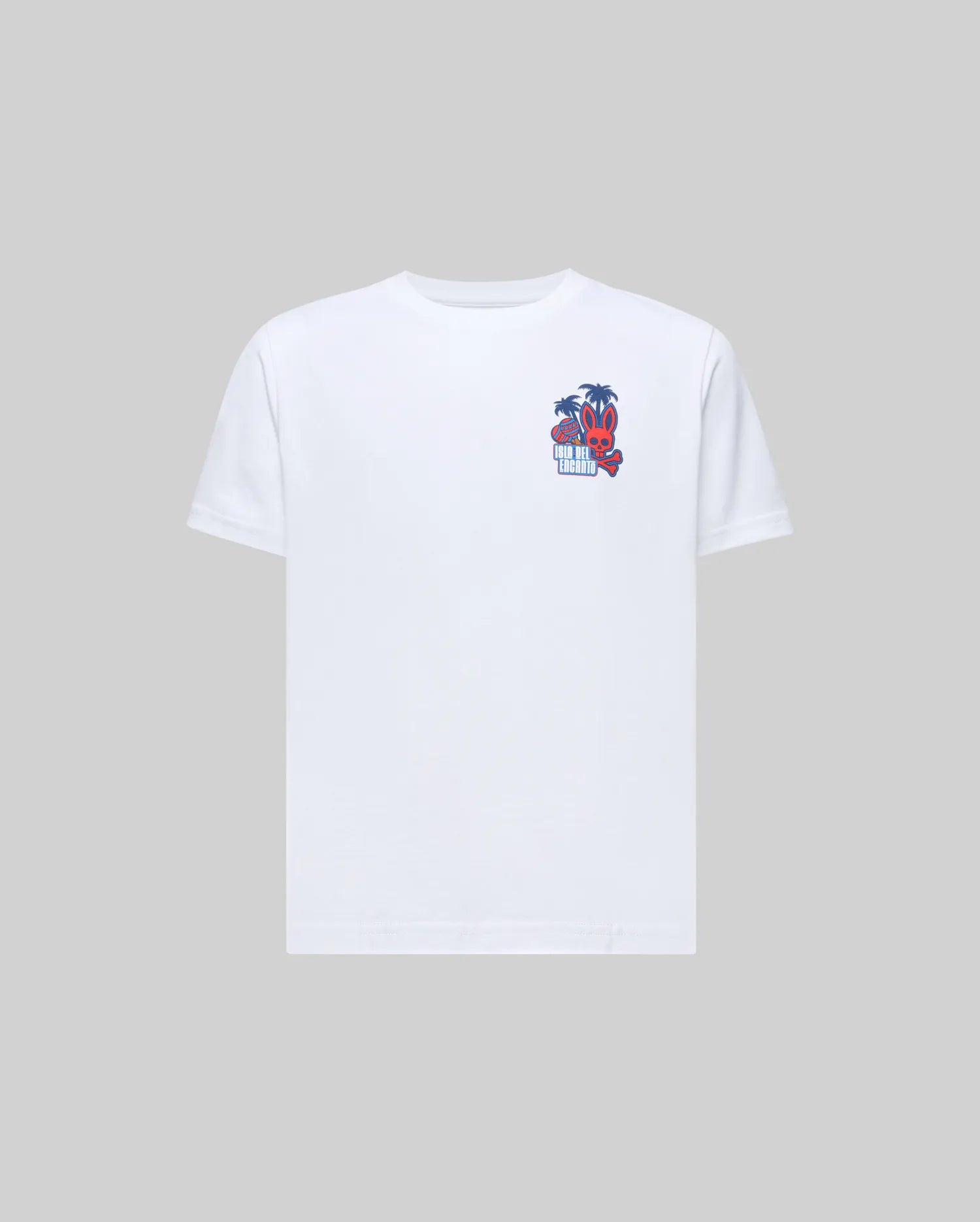 Psycho Bunny Kids Tees Puerto Rico Tee maglietta bianca
