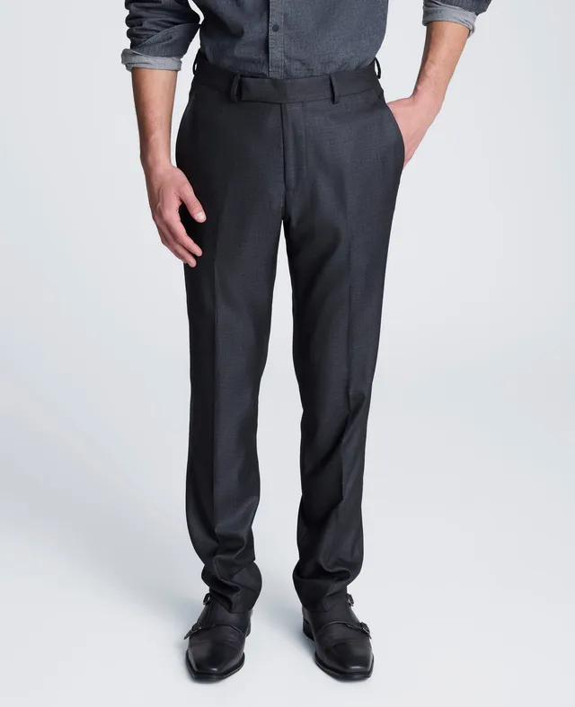 Kenneth Cole Reaction Clothing Stretch Suit Separate Pant pantaloni grigio gun metal