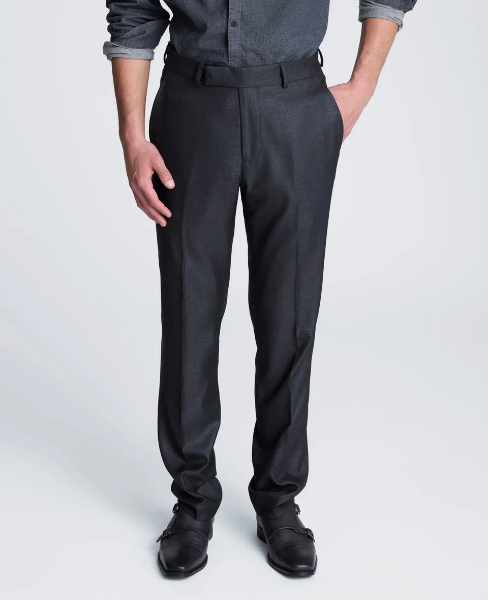Kenneth Cole Reaction Clothing Stretch Suit Separate Pant pantaloni grigio gun metal