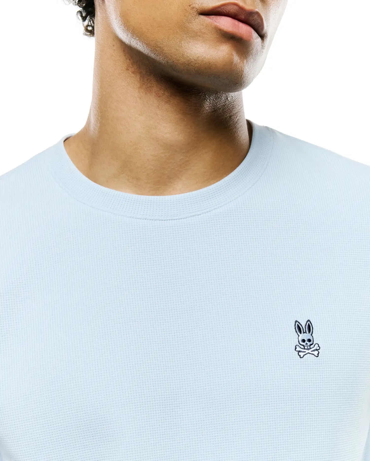 Psycho Bunny Men's Tees Maxton Waffle T-Shirt MT0200325 Skyway