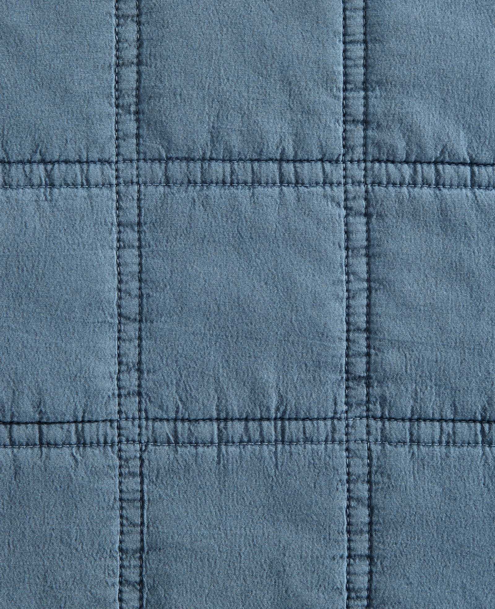 Kenneth Cole Home & Bedding Stonewashed Quilt Set trapunta blu