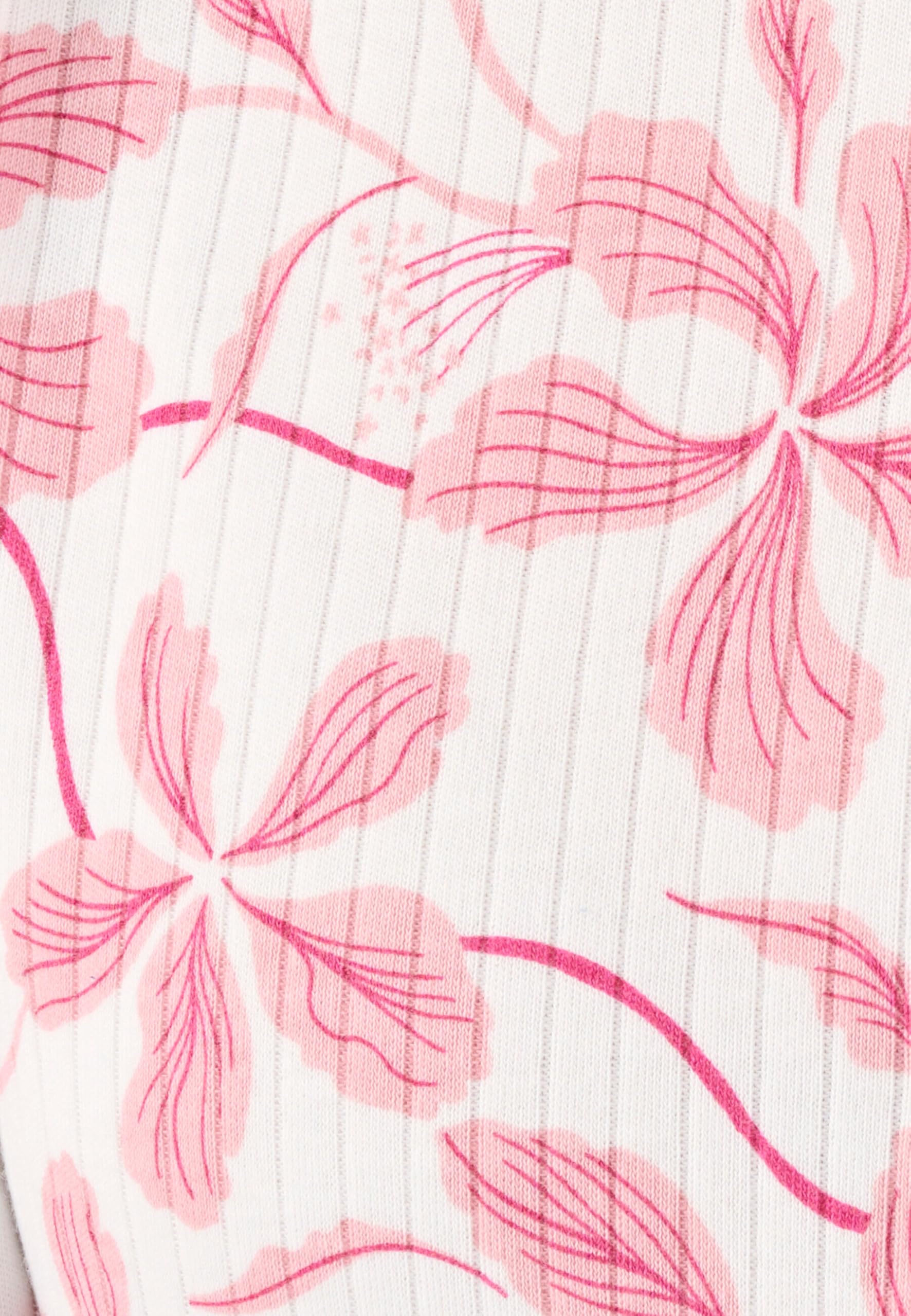Damart Homewear camicia da notte a costine rosa fiorito