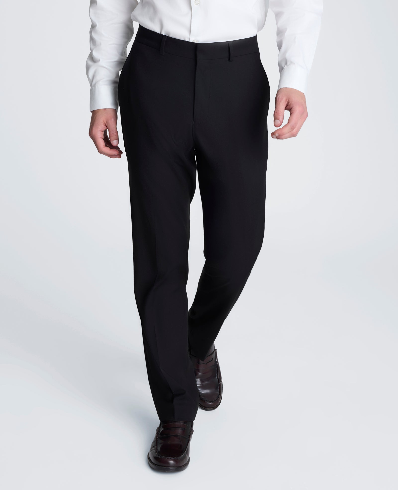 Kenneth Cole Reaction Clothing Stretch Suit Separate Pant pantaloni eleganti neri stretch