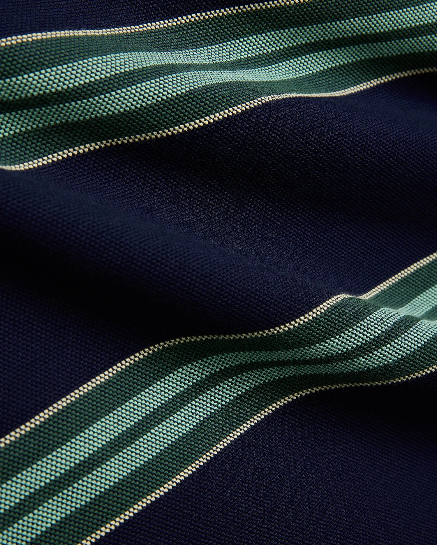Psycho Bunny Men's Polos Drew Striped Pique Polo polo Baritone Blue