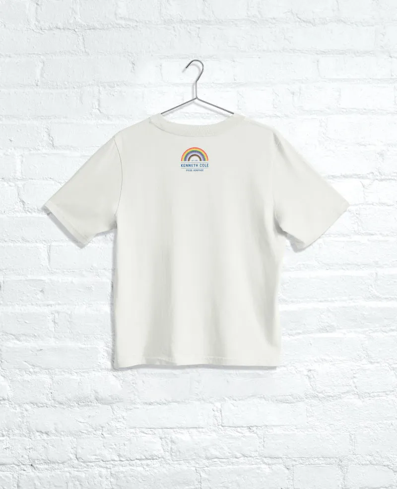 Kenneth Cole Reaction Men's LOVE Regular Tee maglietta color osso