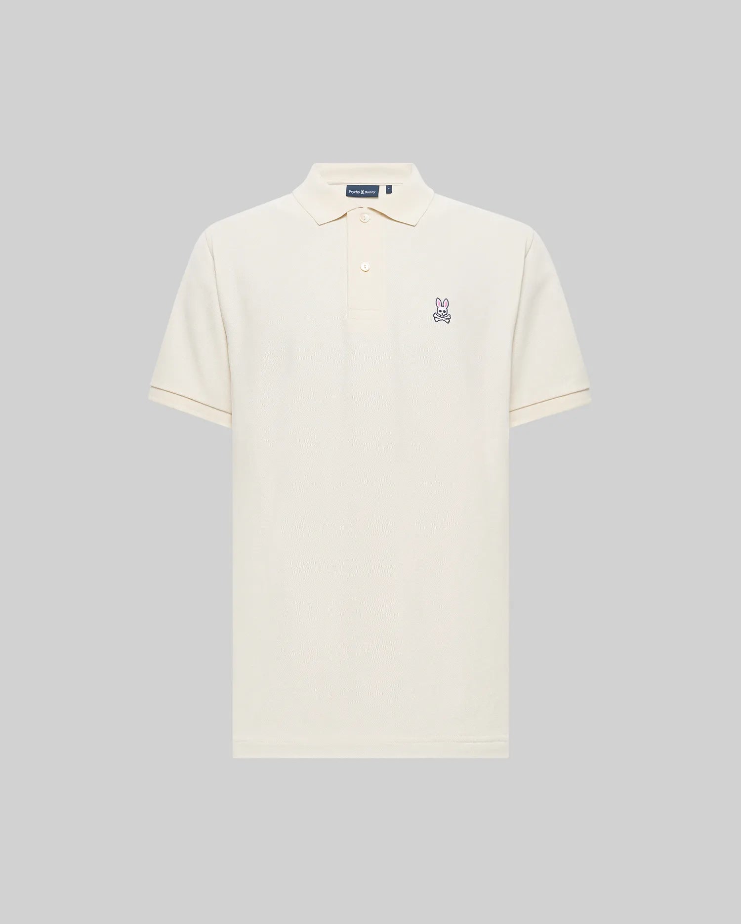 Psycho Bunny Men's Polos B6K001F200 polo White Cap Gray cotone Pima