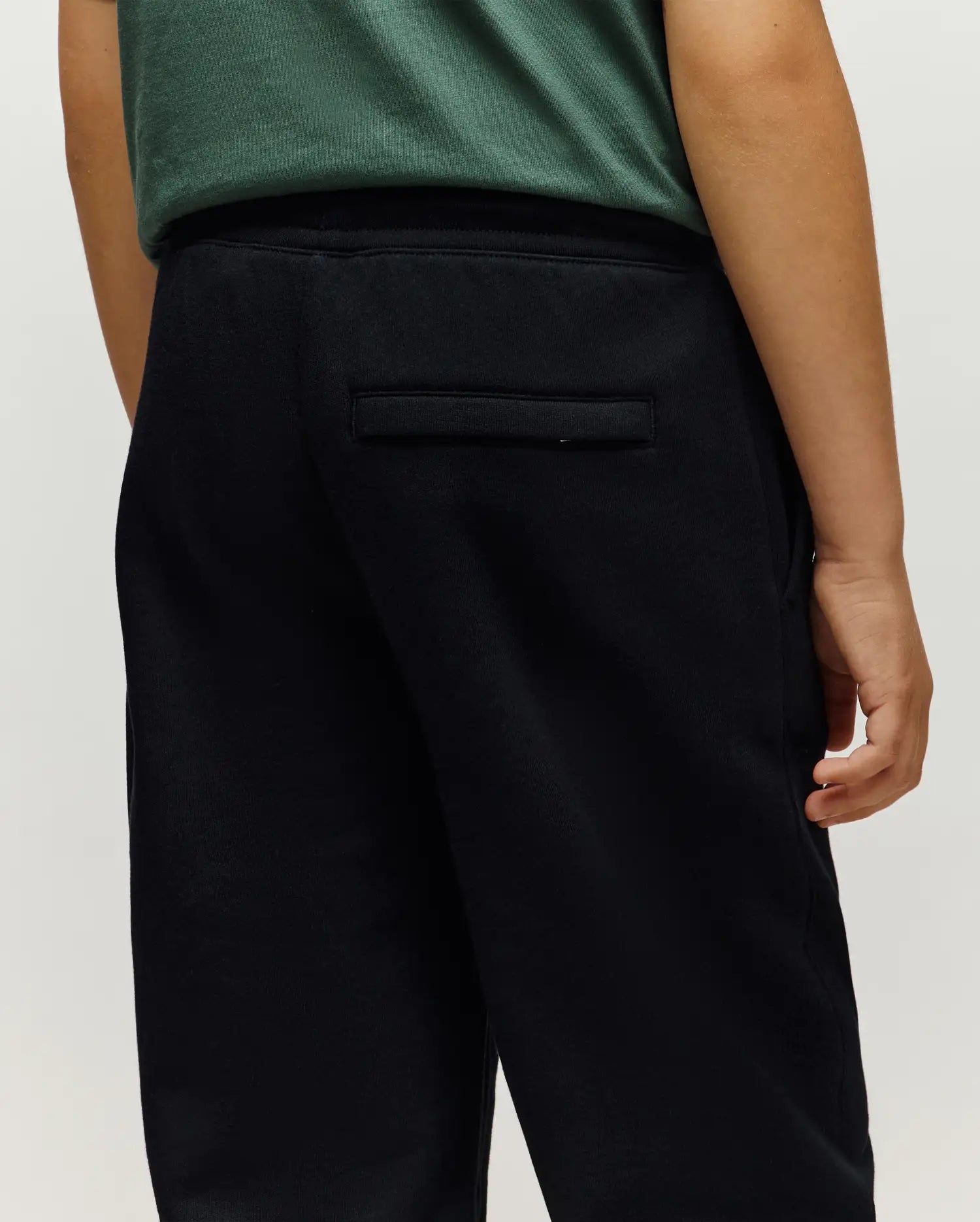 Psycho Bunny Kids Bottoms Tate Chenille pantaloni tuta neri in cotone