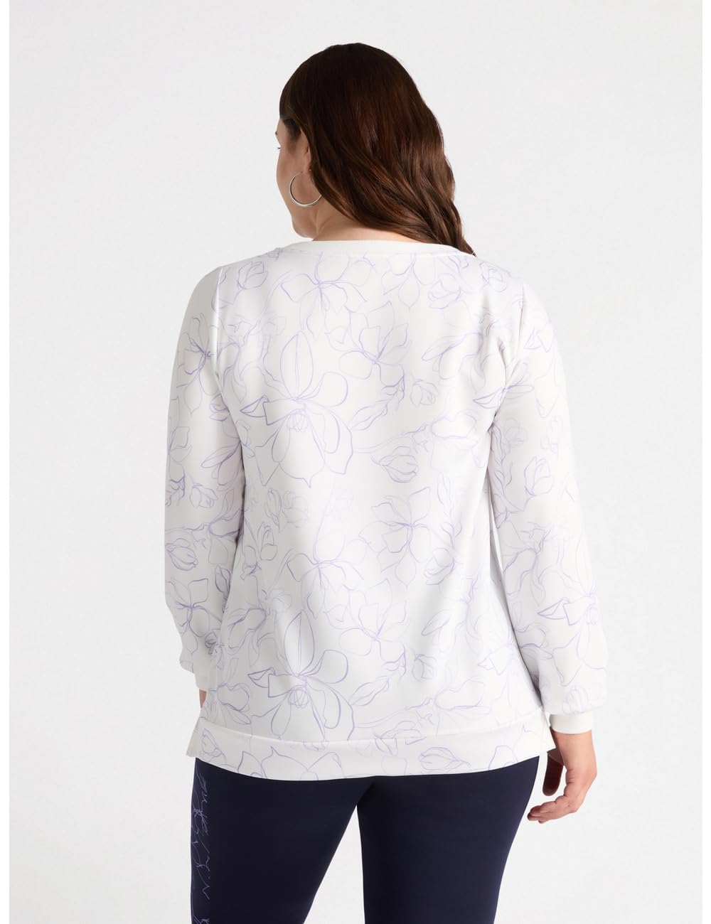Fiorella Rubino Maglie e felpe Felpa a Fiori con Scritta felpa XL Plus strass