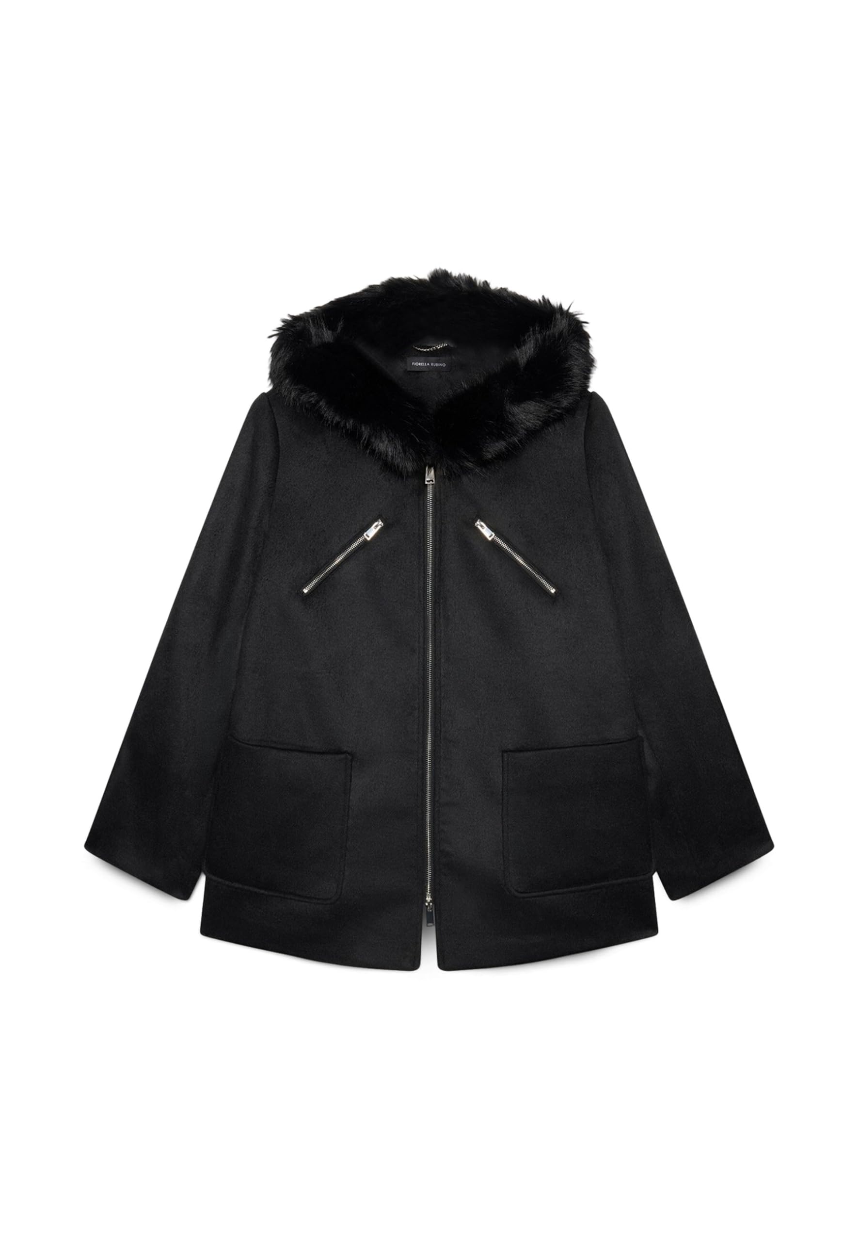 Fiorella Rubino Cappotti e Trench Parka in lana Parka 52 Plus con cappuccio