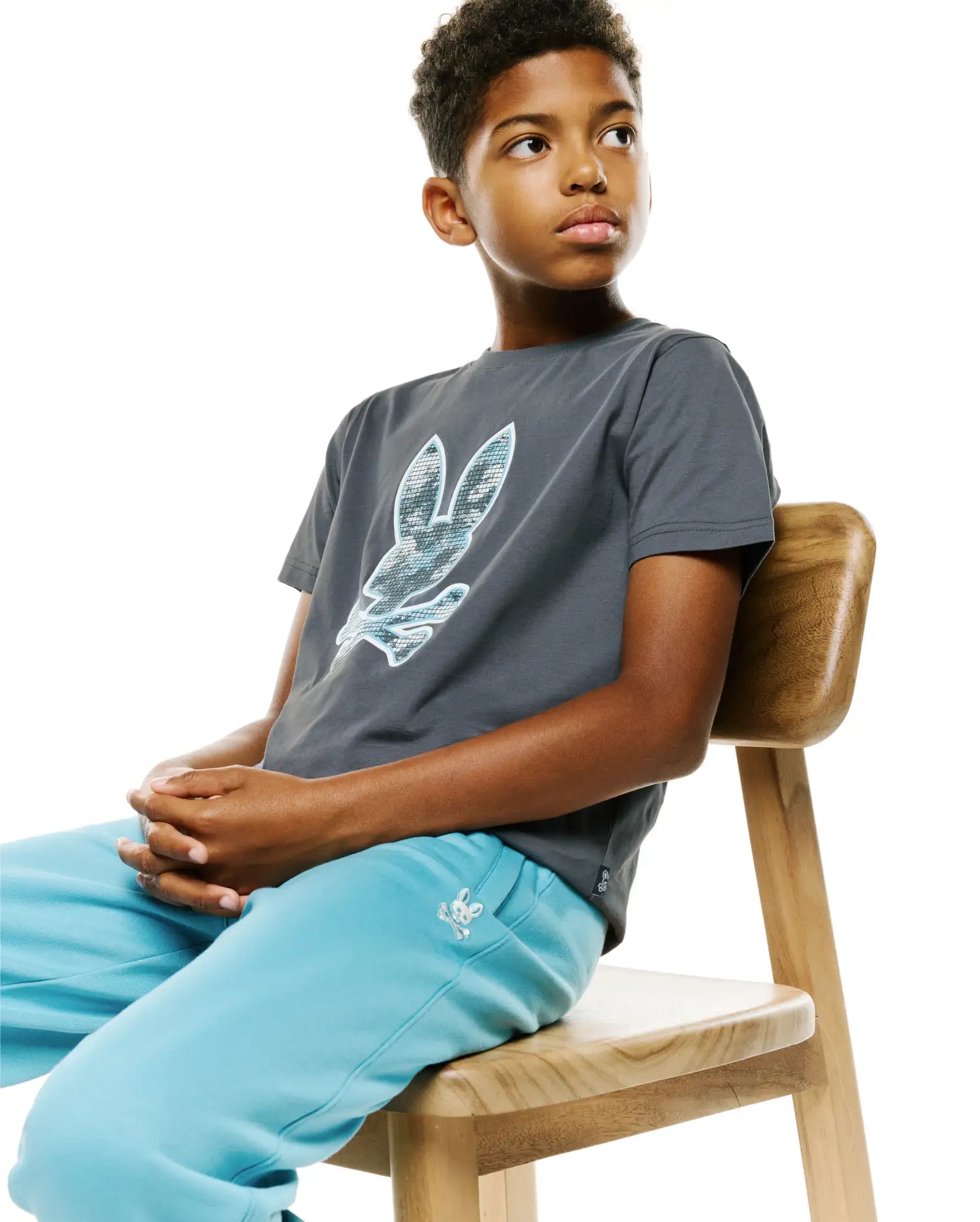 Psycho Bunny Kids Bottoms KIDS' TERRENCE FLEECE JOGGERS - KB0800037 joggers blu