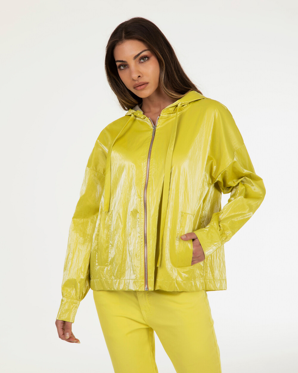 Markup Donna Giacche & Giubbotti Giubbino cerato cappuccio