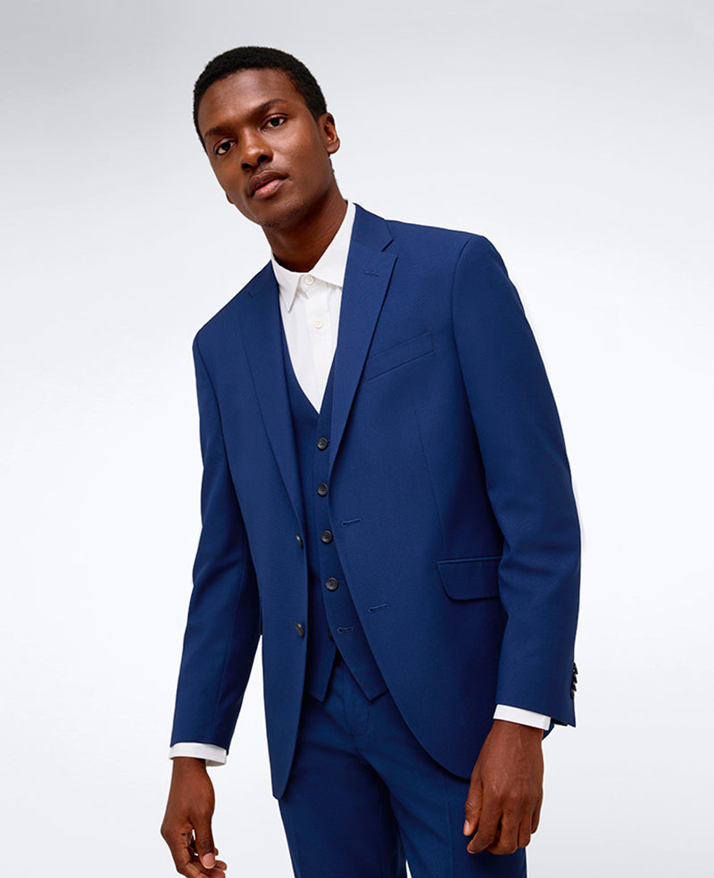 Kenneth Cole Reaction Ready Flex Suit Separate Jacket giacca abito blu slim fit