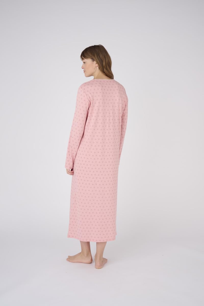 Damart Homewear camicia da notte donna rosa confezione 2 in cotone