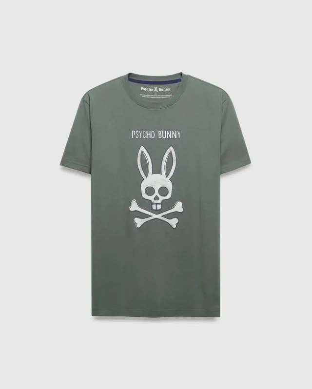 Psycho Bunny Big & Tall Adler Graphic Tee maglietta verde cotone Pima