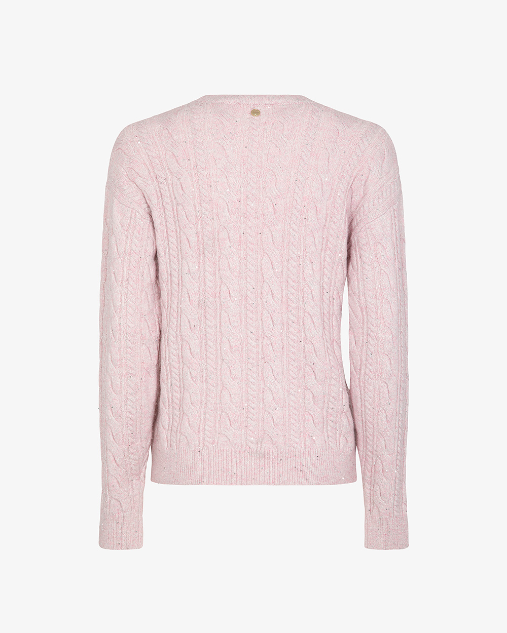 Markup Donna Maglieria Girocollo trecce in filo paillettes maglia