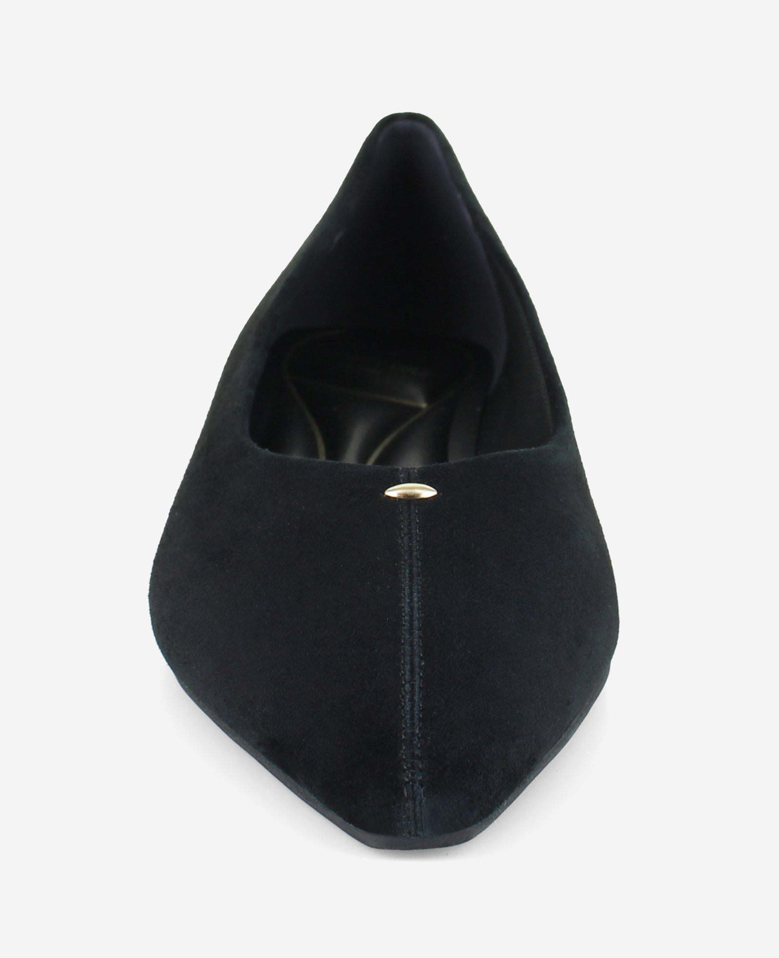 Kenneth Cole Reaction Nala Suede Point Toe Flat ballerine nere camoscio