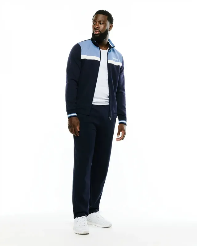 Psycho Bunny Men's Pants Jacques Pique Track Pants MB0800098 pantaloni Baritone Blue