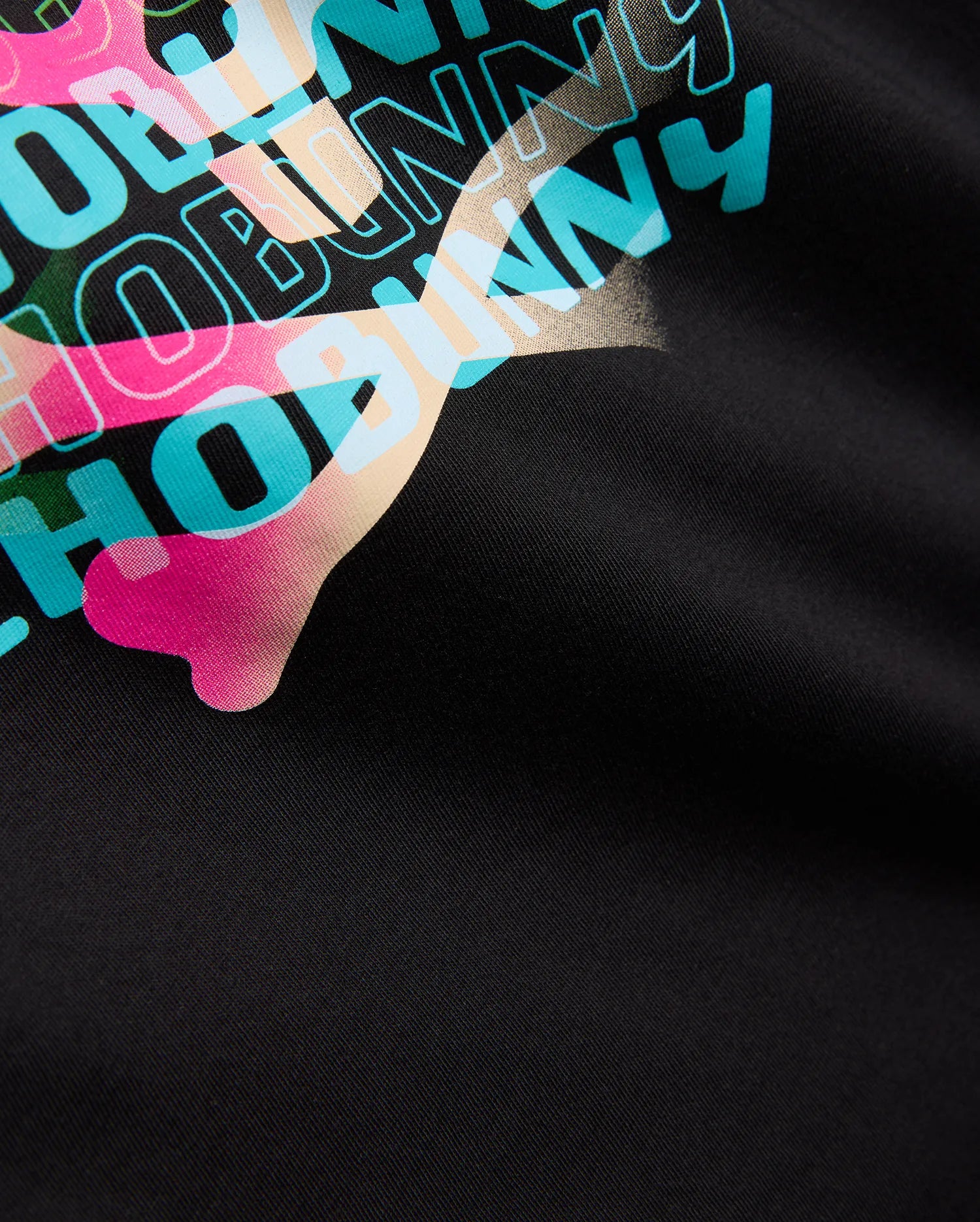 Psycho Bunny Kids Tees KIDS LANDON WORDMARK TEE t-shirt nera 001 cotone Pima