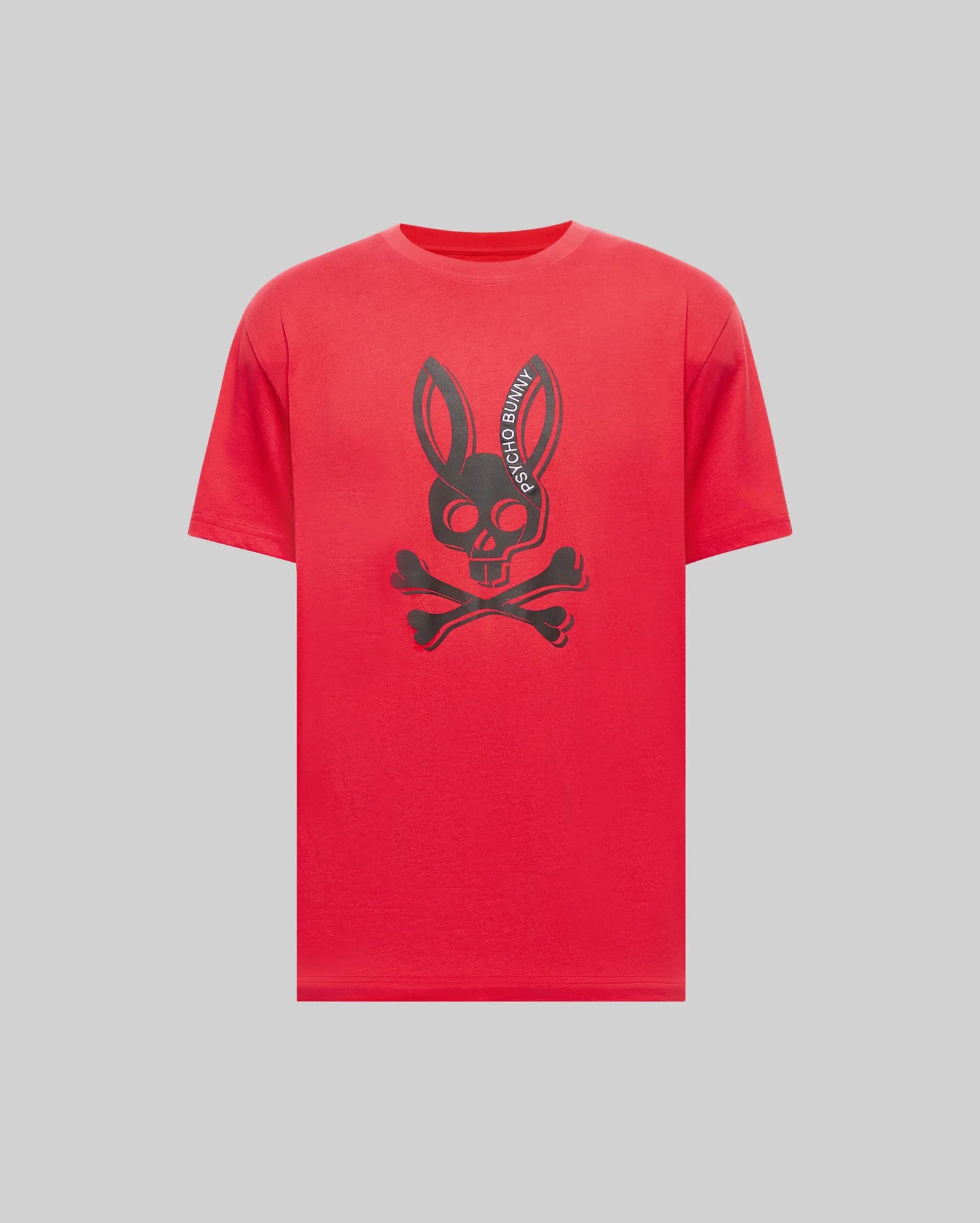 Psycho Bunny Men's Tees Serge Embroidered Bunny Graphic Tee T-shirt Bittersweet