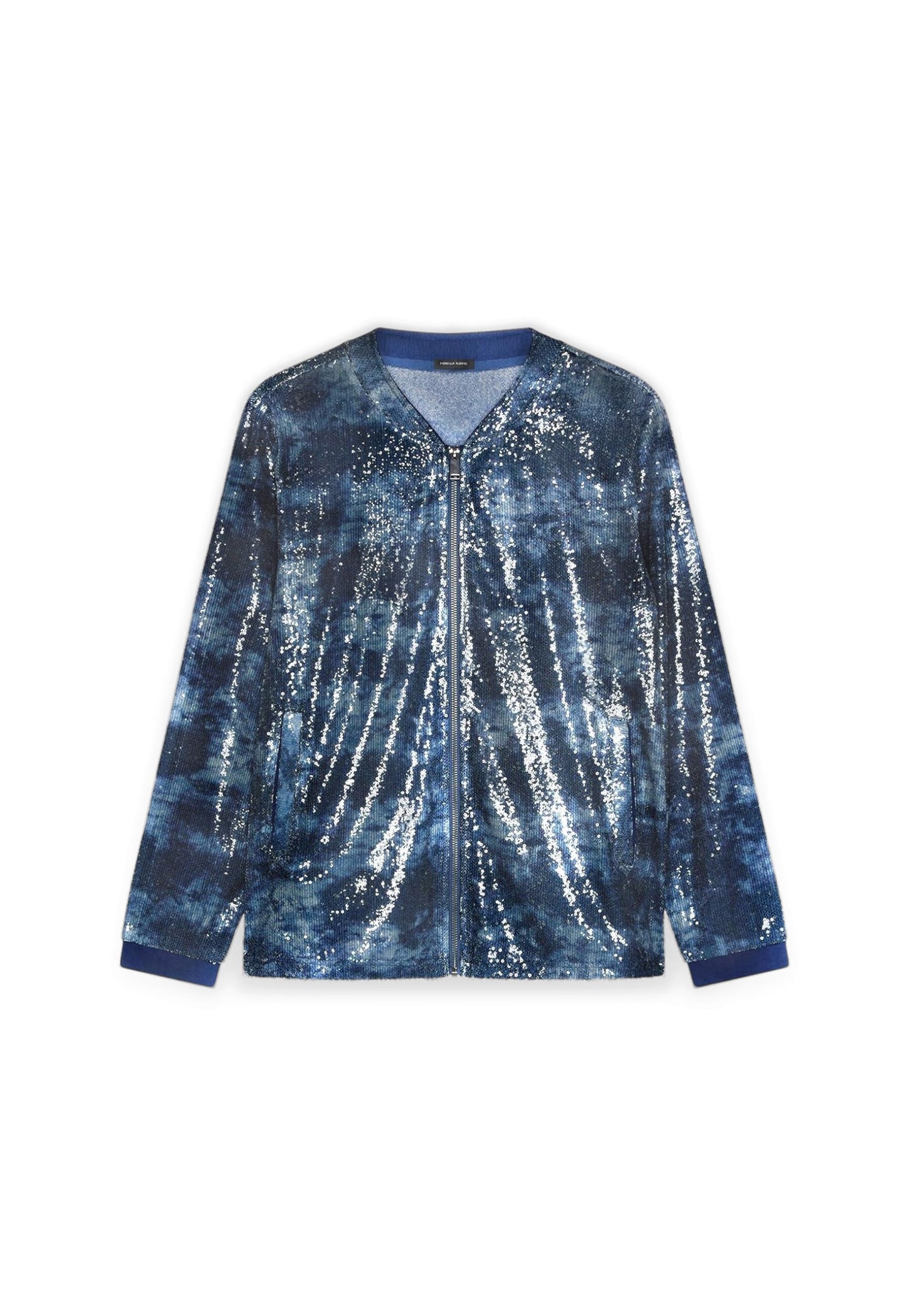 Fiorella Rubino Maglie e felpe Felpa aperta in tulle con paillettes S Plus