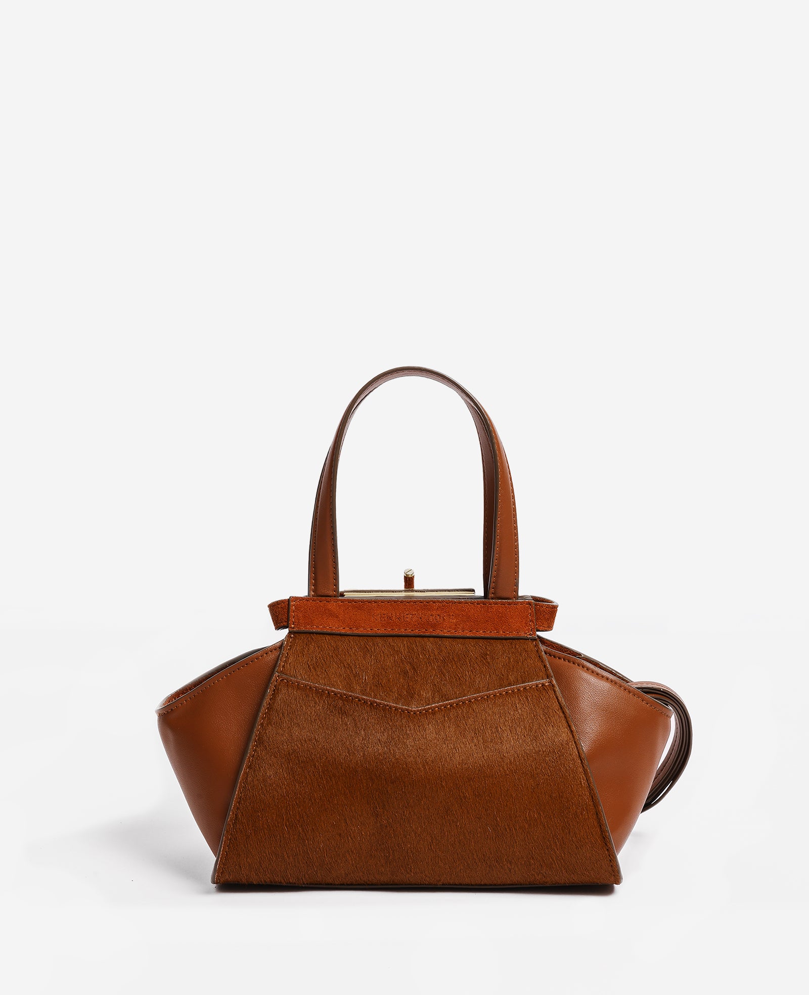 Kenneth Cole Bags Crosby Small Satchel borsa a mano color sella in pelle